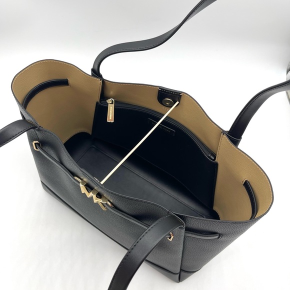 Michael Kors Reed Large Belted Tote Bag Black - Picture 8 of 10